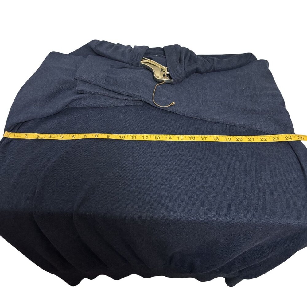 Charles River Apparel Mens Mystic Sweater Hoodie XXL Navy Heather 60% Cotton 40% - Picture 9 of 9